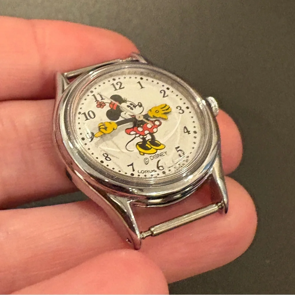 Vintage Disney Minnie Mouse Watch Face